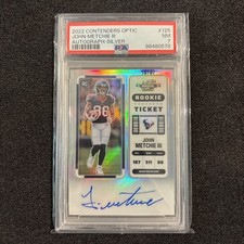 JOHN METCHIE III 2022 CONTENDERS OPTIC ROOKIE TICKET SILVER RC AUTO 
