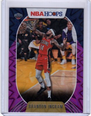 2020-21 Panini NBA Hoops Brandon Ingram #82 Purple Explosion New Orleans Pelican