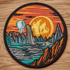 Space Planet Patch Iron-on Applique for Clothing Outer Space