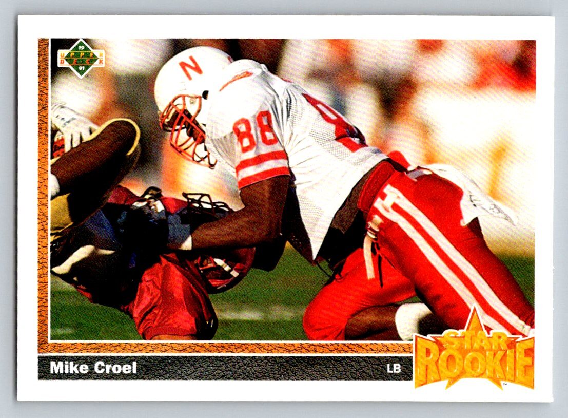 1991 Upper Deck #4b Mike Croel Rookie Card Denver Broncos