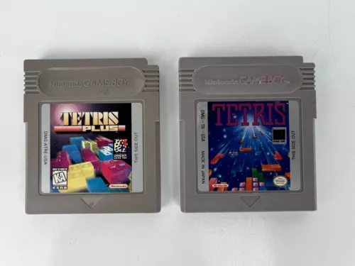 Tetris & Tetris Plus Gameboy - Tested & Working - Cartridges Only-Read Descripti