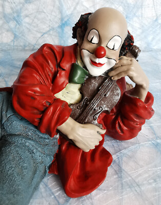 Gilde Clowns ''Verliebter Geiger'' Nr. 35571, L 21 cm, Marienkäfer, TOP! o. OVP