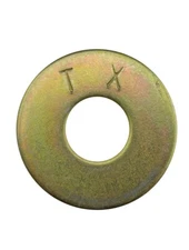 (50) 7/8" USS Flat Washers Thru-Hardened Yellow Zinc