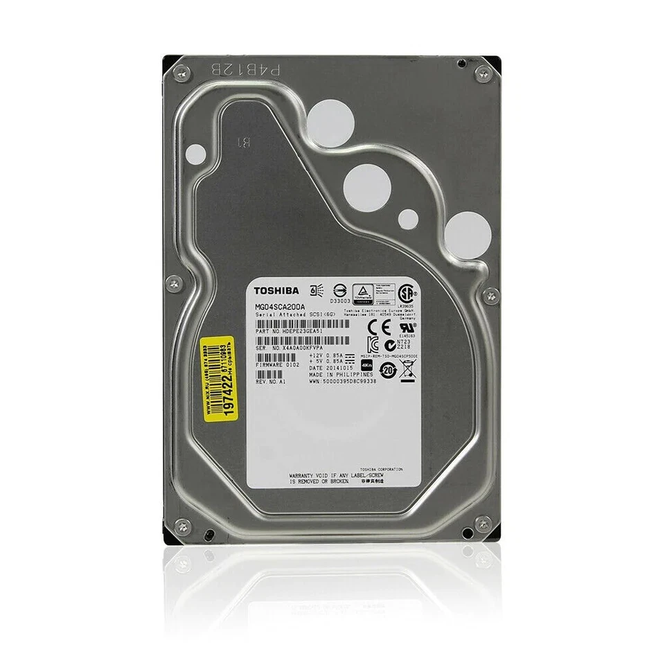 Toshiba (SAS) 3.5" Hard Drive 2TB HDEPE23GEA51F 7200 RPM 64MB 4Kn for Desktop - Image 3 of 4