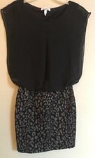 Juniors Speechless  Dress Black/Grey/Metallic Size Small