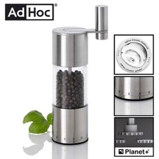 MACINA SALE E PEPE MACININO MANUALE A MANOVELLA IN ACCIAIO E ACRILICO "ADHOC"
