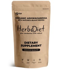 Organic Ashwagandha Powder with Mucuna for Stress, Fatigue, and Anxiety Relief