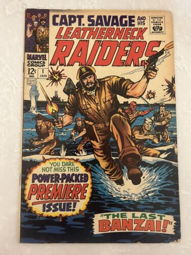 Marvel Captain Savage and his Leatherneck Raiders #1 âge d'argent bande dessinée 1968 - Photo 1/7