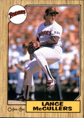 1987 O-Pee-Chee #71 Lance McCullers SAN DIEGO PADRES OPC English French