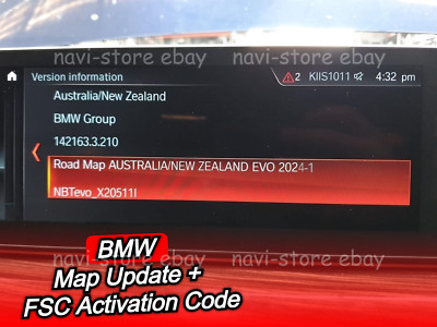 BMW Australia NZ Evo 2024 MAP Update + Australia NZ 2024 FSC code ID 5/6