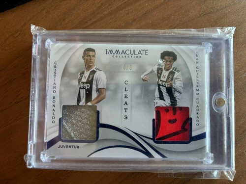 2018-19 Panini Immaculate Soccer Cristiano Ronaldo Juan Cuadrado Cleats Shoe