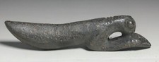 19.5cm Old Hongshan Culture Meteorite Iron Carving Praying Mantis Insect Statue