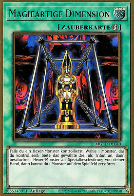 Yu-Gi-Oh! Magieartige Dimension MGED-DE040 Premium Gold Rare 1.Auflage