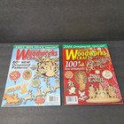 2 Wood Works and Crafts Christmas Ornament Paint Pattern Magazine 2007-08 Uncut