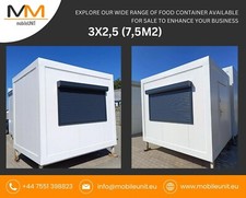10ft x 8ft Catering Kiosk | Portable Food Cube | Coffee or Snack Bar Unit UK