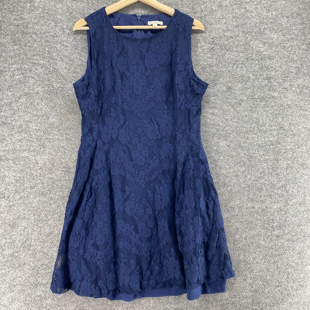 Robe Femme Eva Mendes - Taille Small - Bleu, Strass, Sans Manches - Neuve Avec étiquettes