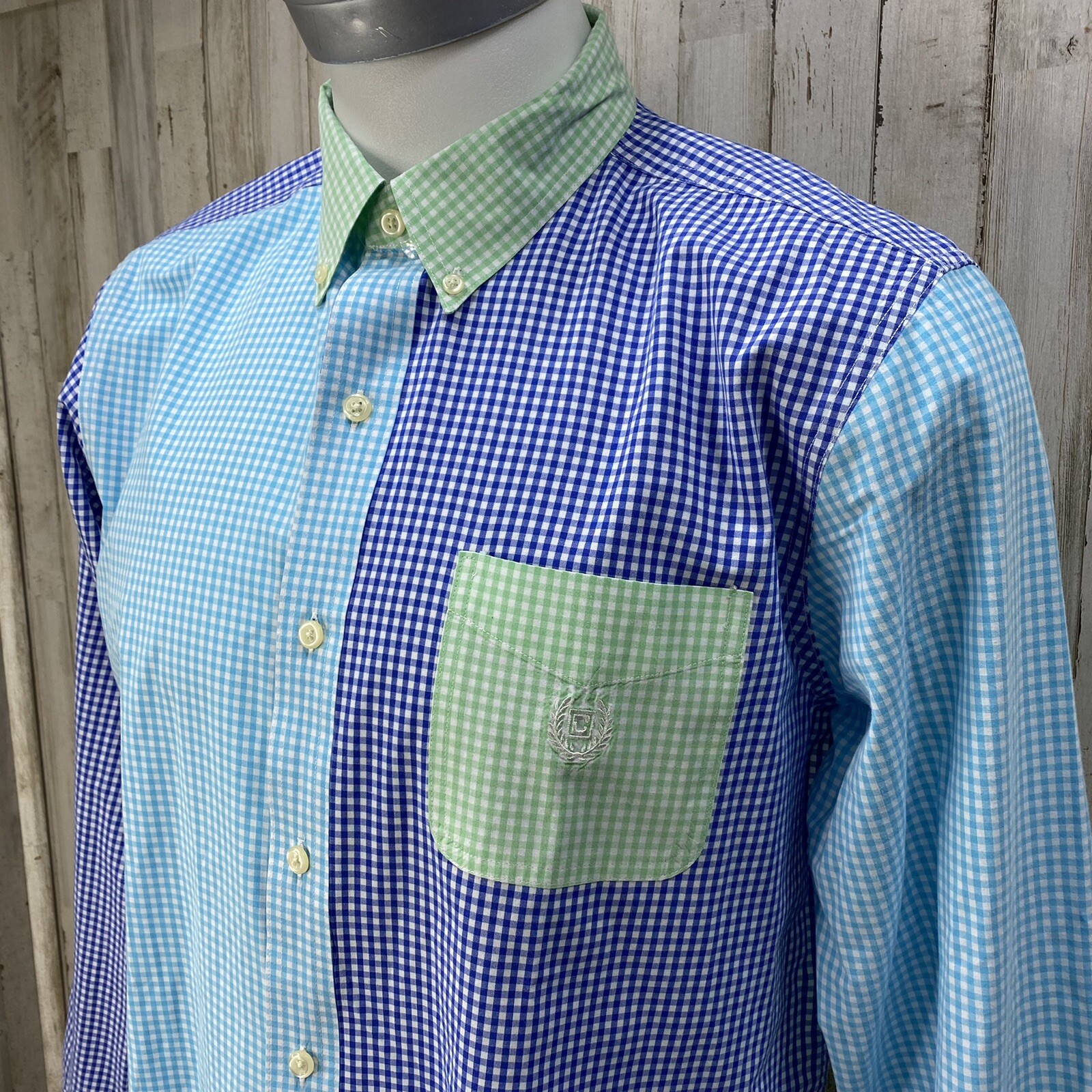 CHAPS Easy Care Button down Lightweight Check Mul… - image 7