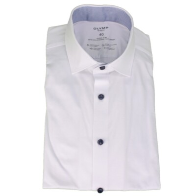 Camicia uomo Blu scuro in Jersey Stretch - Olymp No. Six Abbigliamento