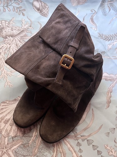 Prada Boots Brown Leather Sz EUR 37 - Picture 7 of 24