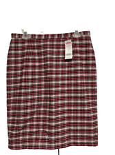 NWT Gymboree Women's Red Plaid Skirt Holiday Friend Holiday Family Line 6