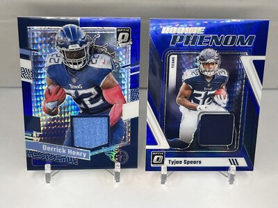 2023 Optic Donruss Threads Derrick Henry & Tyjae Spears Rookie Phenom Titans