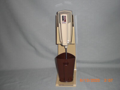 VINTAGE WARING HAND MIXER +MILKSHAKE DRINK MIXER WITH INSTRUCTION/RECIPE BOOKLET