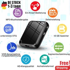 16GB Mini Spion Abhörgerät Wanze Voice Recorder Diktiergerät Spy MP3 Recorder
