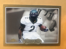 2003 Fleer Showcase Onterrio Smith RC #134 Rookie Legacy SP Gold Parallel #/125
