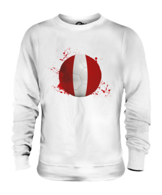 PERU FUSSBALL UNISEX PULLOVER OBERTEIL GESCHENK WM SPORT