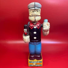 VINTAGE MARX LINEMAR JAPAN TIN LITHO BUBBLE BLOWING POPEYE BATTERY OP 1950s