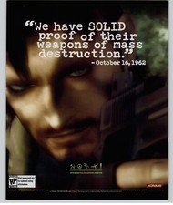 2004 Metal Gear Solid 3 Snake Eater PS2 Print Ad/Poster Video Game Promo Art 00s