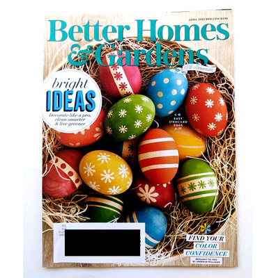Better Homes & Gardens Magazine April 2022 100th Anniversary Easter Bright Ideas