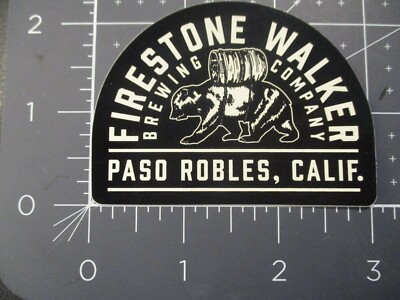 FIRESTONE WALKER california 805 Bear Barrel STICKER decal craft beer brewery C