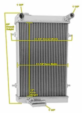 Aluminum Champion 2 Row All Aluminum Radiator for 1979 1980 Triumph Spitfire