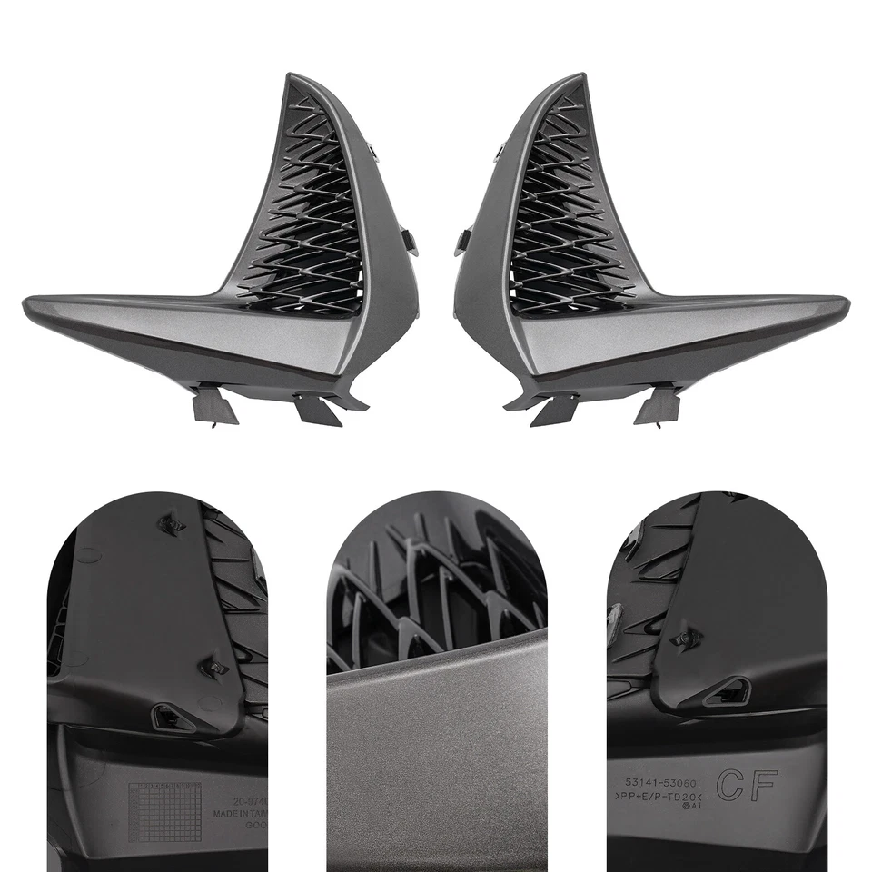 Par de luces antiniebla de rejilla de parachoques delantero para Lexus IS200t IS300 IS350 2017-2020 Foto 3 de 4