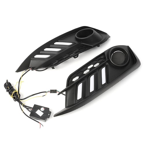 LED DRL Fog Light Projector+Angel Eye Kit Fits Honda Civic 4DR 2016-2018 2017 - Foto 6 di 12