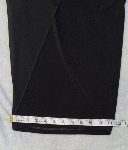 Graver Susan Graver flüssiger Strick Pull-On Hose mit Overlay 1XP schwarz Chiffon drapiert - Bild 14 von 21