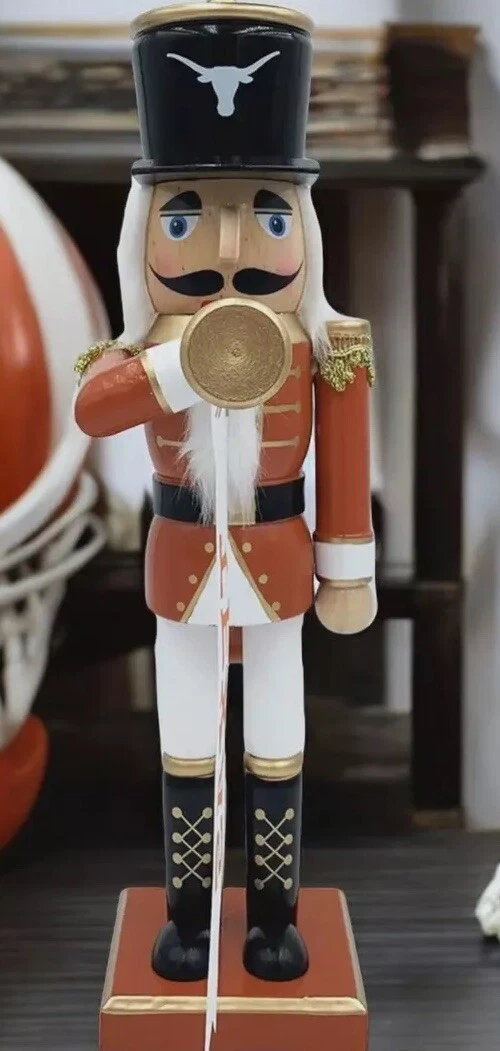 Santa's Workshop Univ Texas Longhorns Bugler Nutcracker