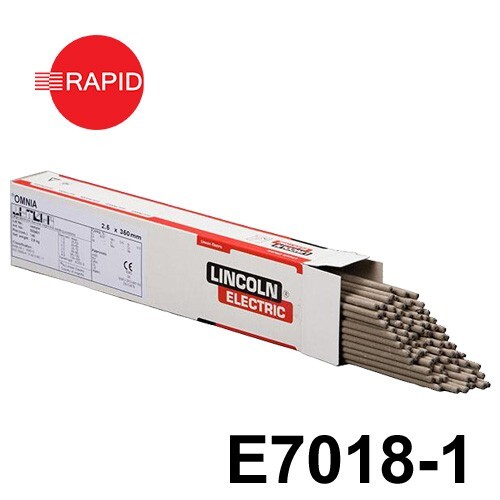 Lincoln 7018-1 Low Hydrogen Electrodes 4.0mm x 450mm , 17.4kg Carton E7018-1