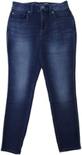 Seven7 Ankle Crop Skin Fit High Rise Super Soft Stretch Jeans Size 4 Blue