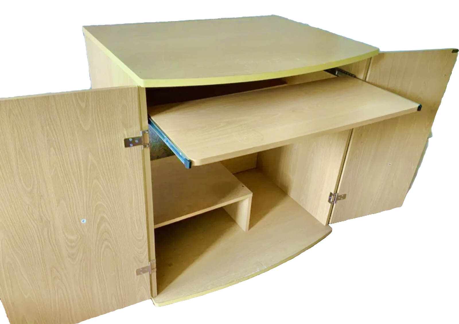 Argos Hideaway Hide Computer Desk Cupboard With Shelves Home Office