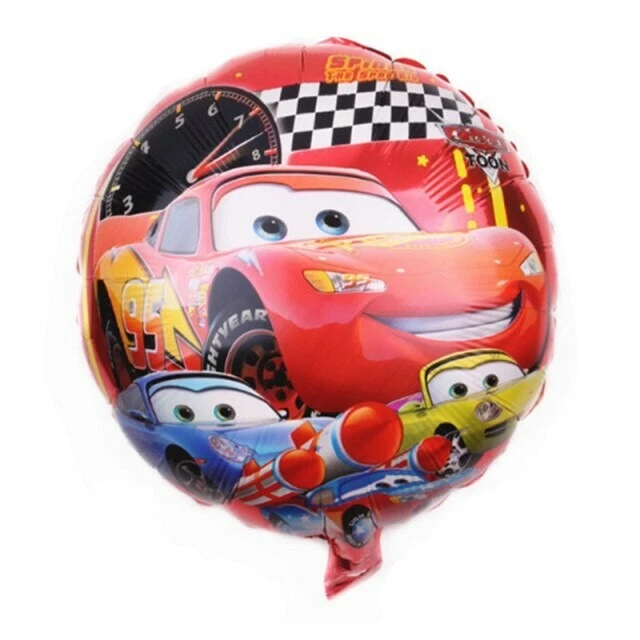 6 palloncini per auto da corsa, forniture per feste con bandiera a