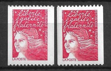 France 1997 - YT n° 3084 + 3084a MNH ** (Roulettes Stamps)  Marianne du Luquet