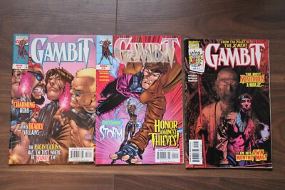 Marvel Gambit - 1 2 3 - 3 Comic Run Set Rare NM 1999 X-Men Key Issue Nicieza Hot