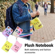 Anime Plush Notebook Cartoon Bear Diary with Lock Girl's Handbook Gift Book B2N2