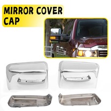 Bully Chrome Mirror Covers For 2014-2019 Chevy Silverado GMC Sierra Chrome Tow Rearview Mirror Cap Cover