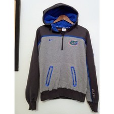 Nike Elite Florida Gators Pullover Hoodie 1/4 Zip Gray College Football SZ S
