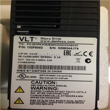 Danfoss Inverter FC-051PK37S2E20H3XXCXXXSXXX PN:132F0002 0.37KW ys
