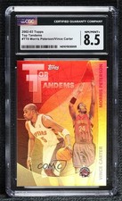 2002-03 Topps Top Tandems Vince Carter Morris Peterson #TT8 CGC 8.5 HOF 0hl