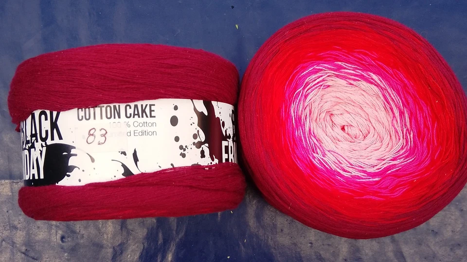 Verlaufwolle "Black  Friday" - Wolle  Gewicht:  400 g - Neu